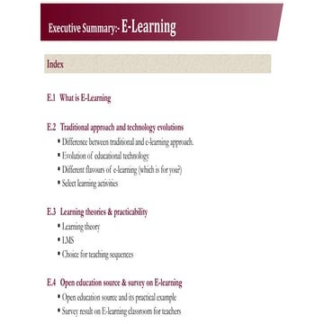 E learning