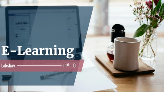 E-Learning Presentation