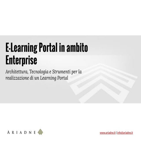 E-Learning Portal in ambito Enterprise