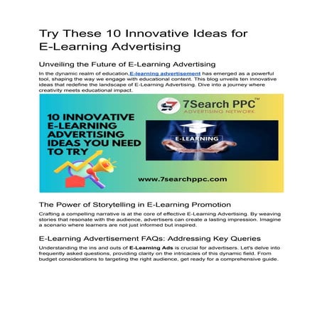 Education Campaigns | Education Advertisement | CPC Advertising | PDF