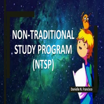 Non-Traditional Study Program