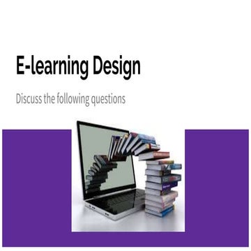 E learning design