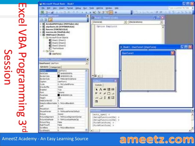 E learning excel vba programming  lesson 3