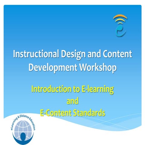 E learning fundanemtals and standards