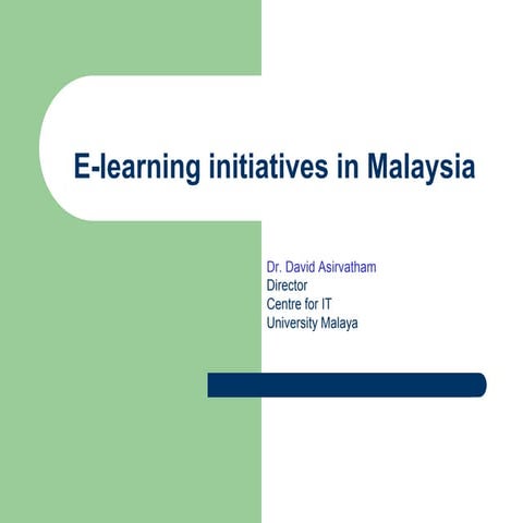 E-Learning in Malaysia