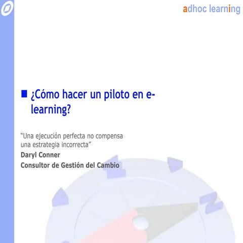 Cómo realizar un piloto en e-learning