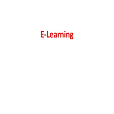 E learning ppt
