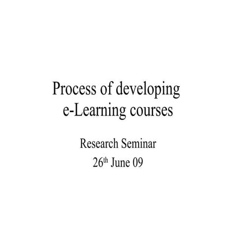 e-Learning Presentation