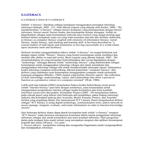 E Literacy