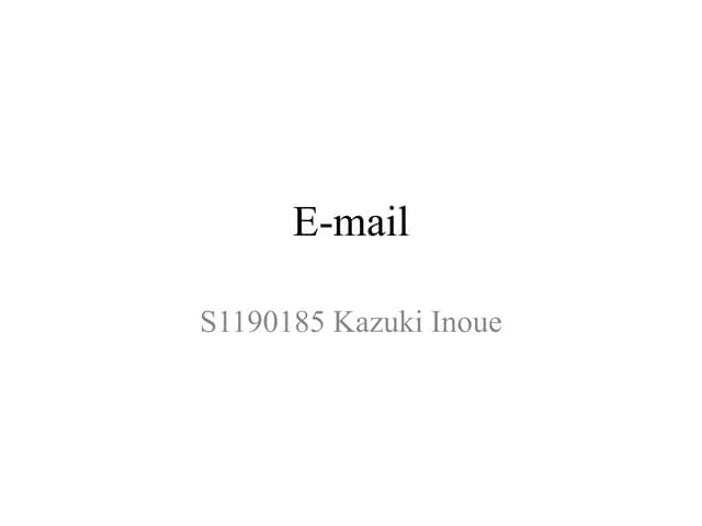 E mail