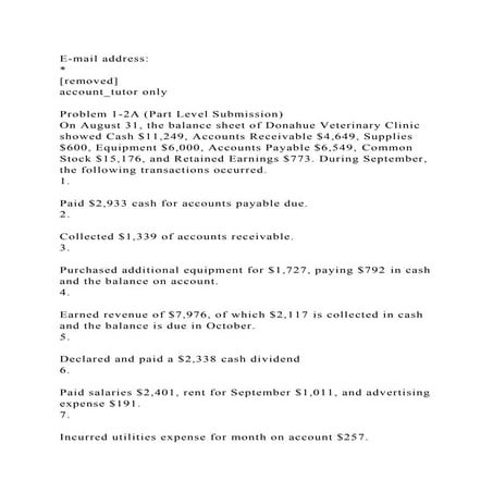 E-mail address [removed]account_tutor onlyProblem 1-2A (.docx