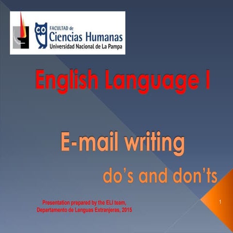 E mail do's and dont's