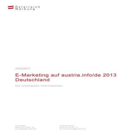 E marketing austria.info-de_2013