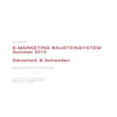 E marketing bausteinsystem sommer dk & se