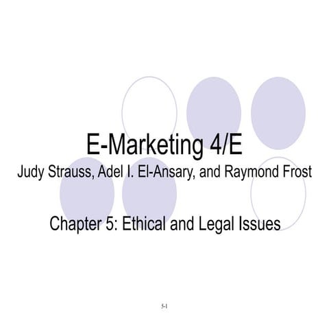 E Marketing Ch5 Ethical Legal