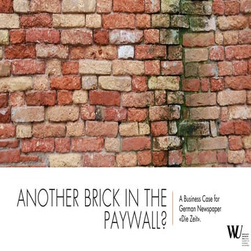 Paywalls in Germany: Another Brick in the Paywall? 