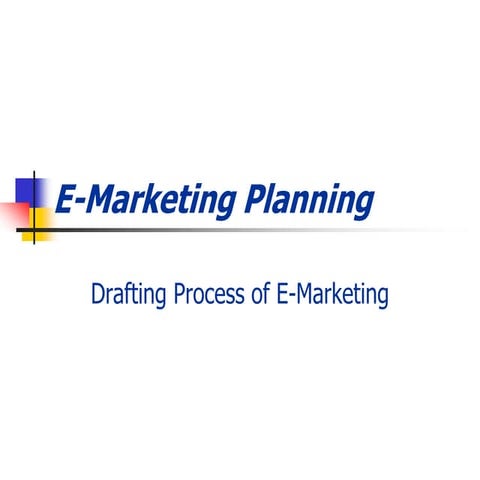 E marketing planning