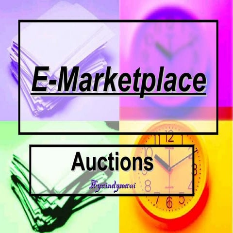 E marketplace:My  first Presentation