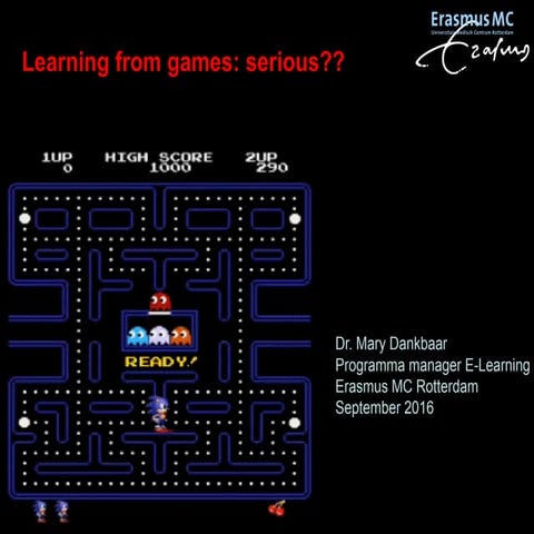 Blend with Care - Learning from games: serious??