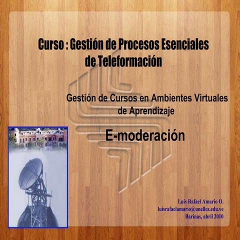 E moderación  aula global 2010