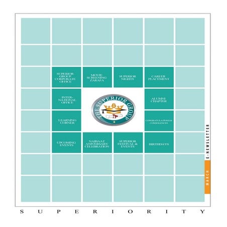 SUPERIORITY E NEWSLETTER March Edition 2014