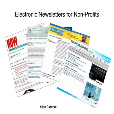 Basic ideas of making email library newsletters | PDF