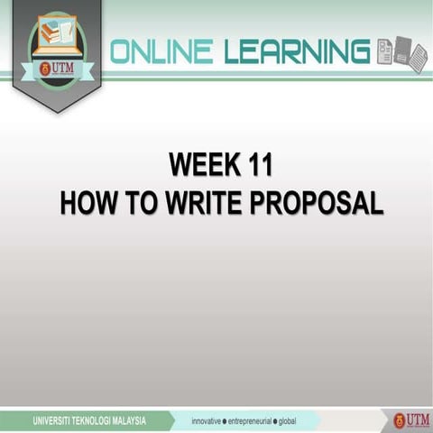 how to write proposal