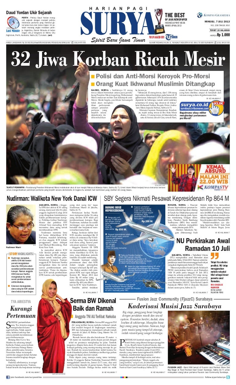 E Paper Surya 7 Juli 2013
