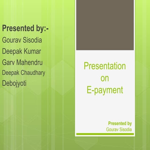 E payment