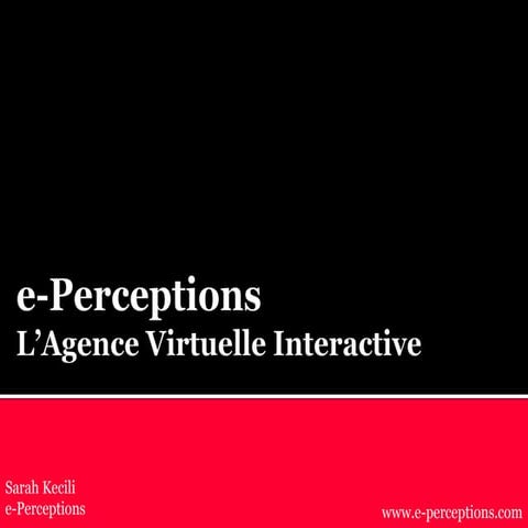 e-Perceptions Agence Virtuelle Interactive