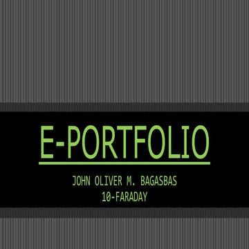 E-Portfolio ICT