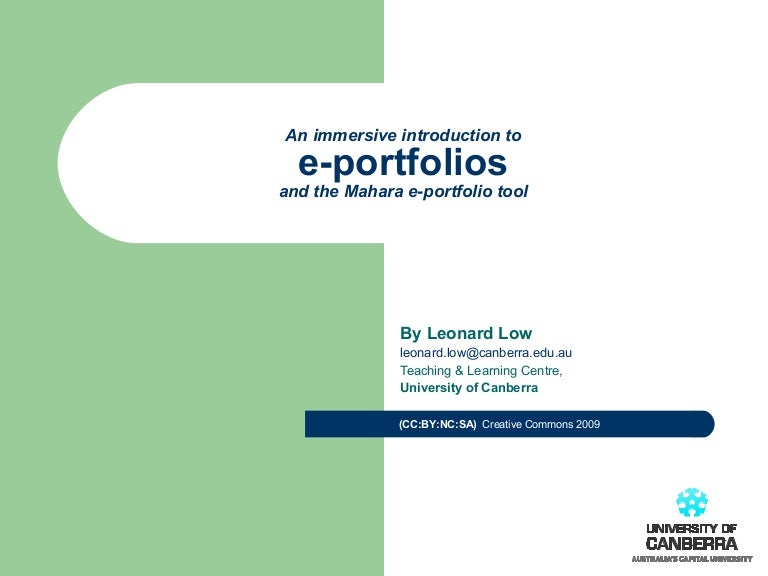 An Introduction to EPortfolios