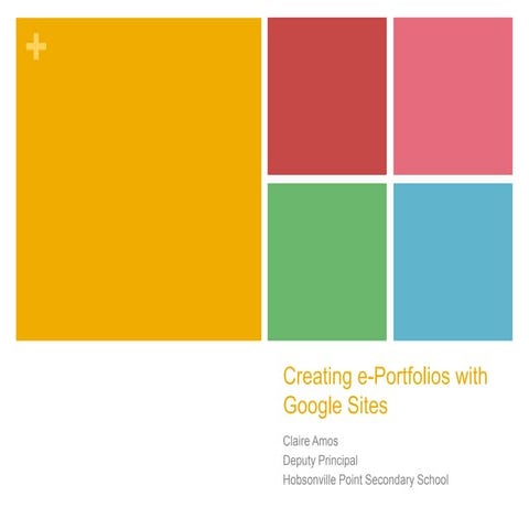 E-portfolios and Google Sites