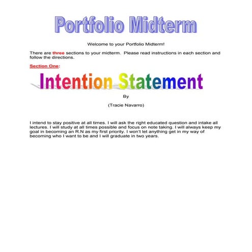 E portfoolio midterm 2