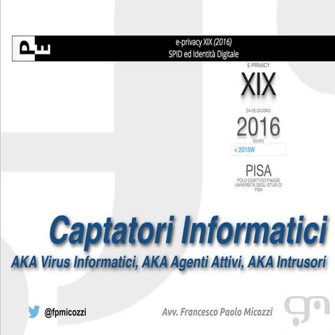 E privacy 2016 - Pisa 24 giugno 2016