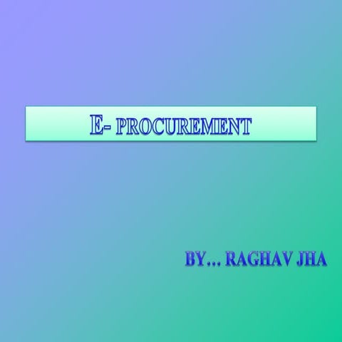 E procurement
