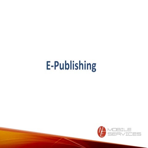 E publishing