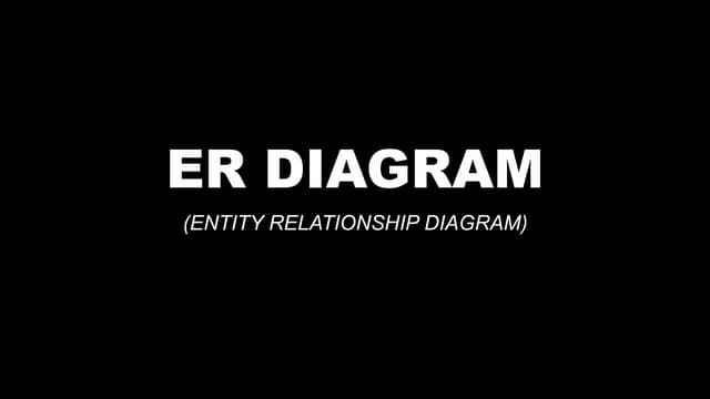 ER diagram powerpoint
