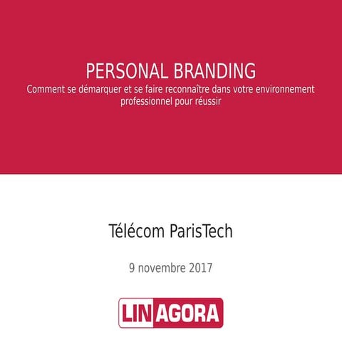 Personal branding : e-recrutement et réseaux sociaux professionnels 