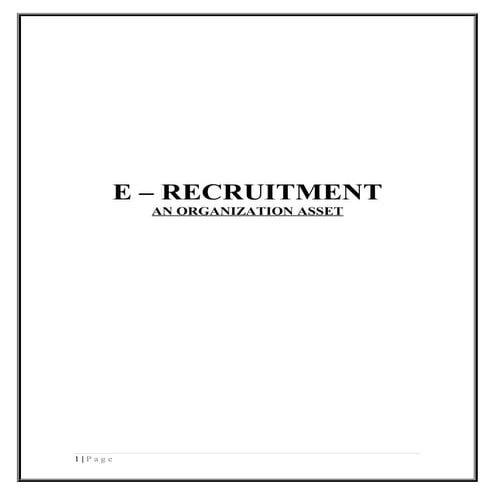E recrutment module - topic beyond syllabus (i mba)