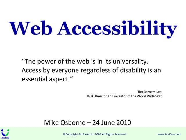 Web Accessibility - plan,design, bu...