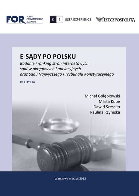 E-sądy po polsku 2011