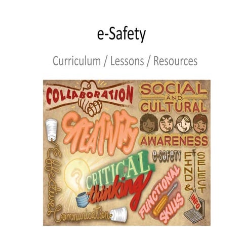 E safety for kids: curriculum, lessons, resources