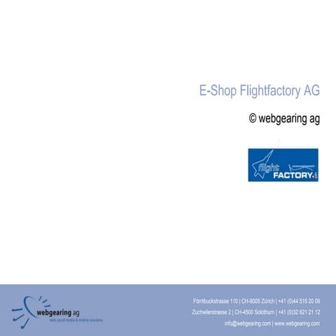 E-Shop Flightfactory AG