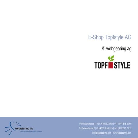 E-Shop Topfstyle AG