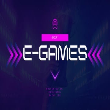 Electronic Sports or E-Sports also called as E-Games | PDF