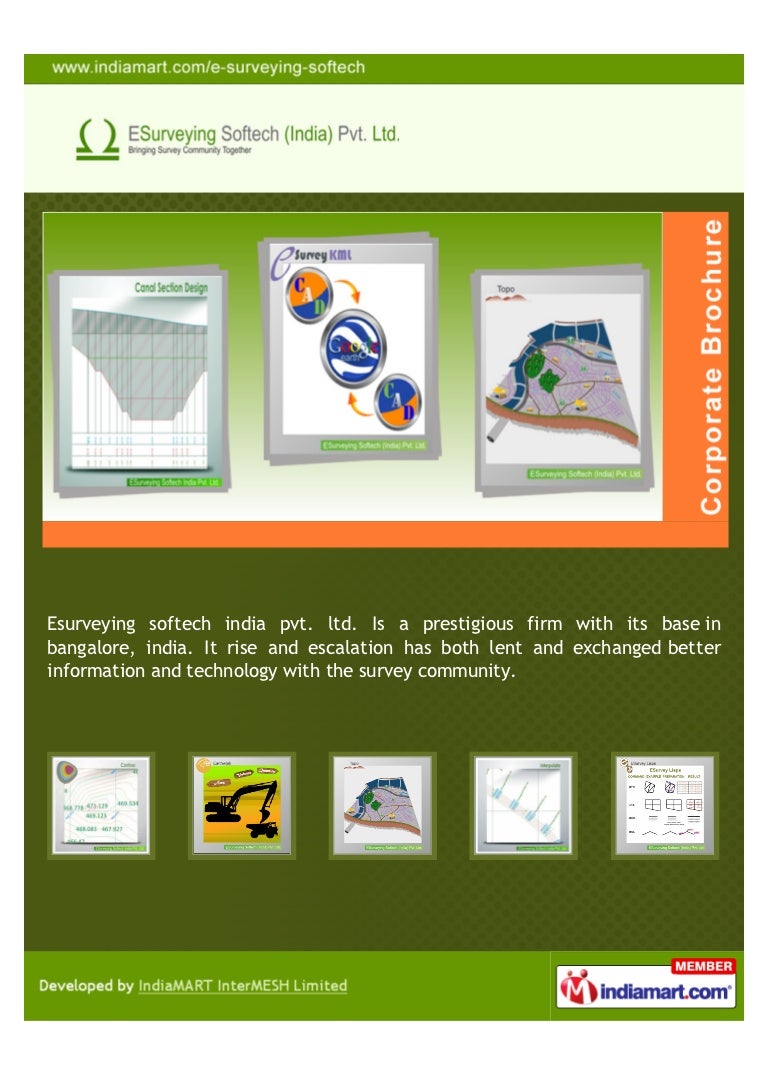 E Surveying Softech India Private Limited Bengaluru Software Pack - 