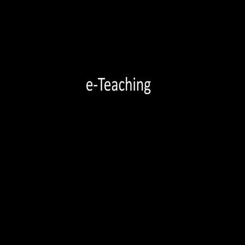 E teaching