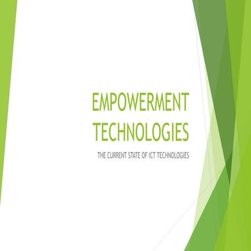 Empowerment Technologies Lecture 1 (Philippines SHS)