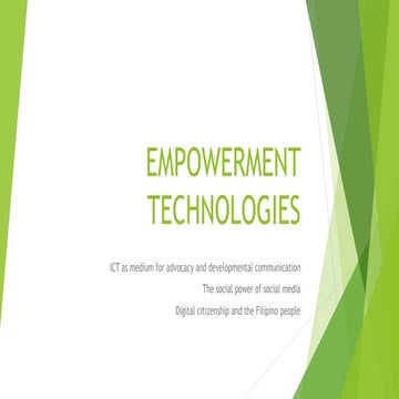 Empowerment Technologies Lecture 12 (Philippines SHS)